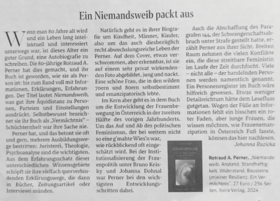 Buchrezension | der Standard | 23-09-2024